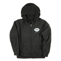 CLASSIC ENCINITAS KID'S ZIP UP HOODIE BLACK